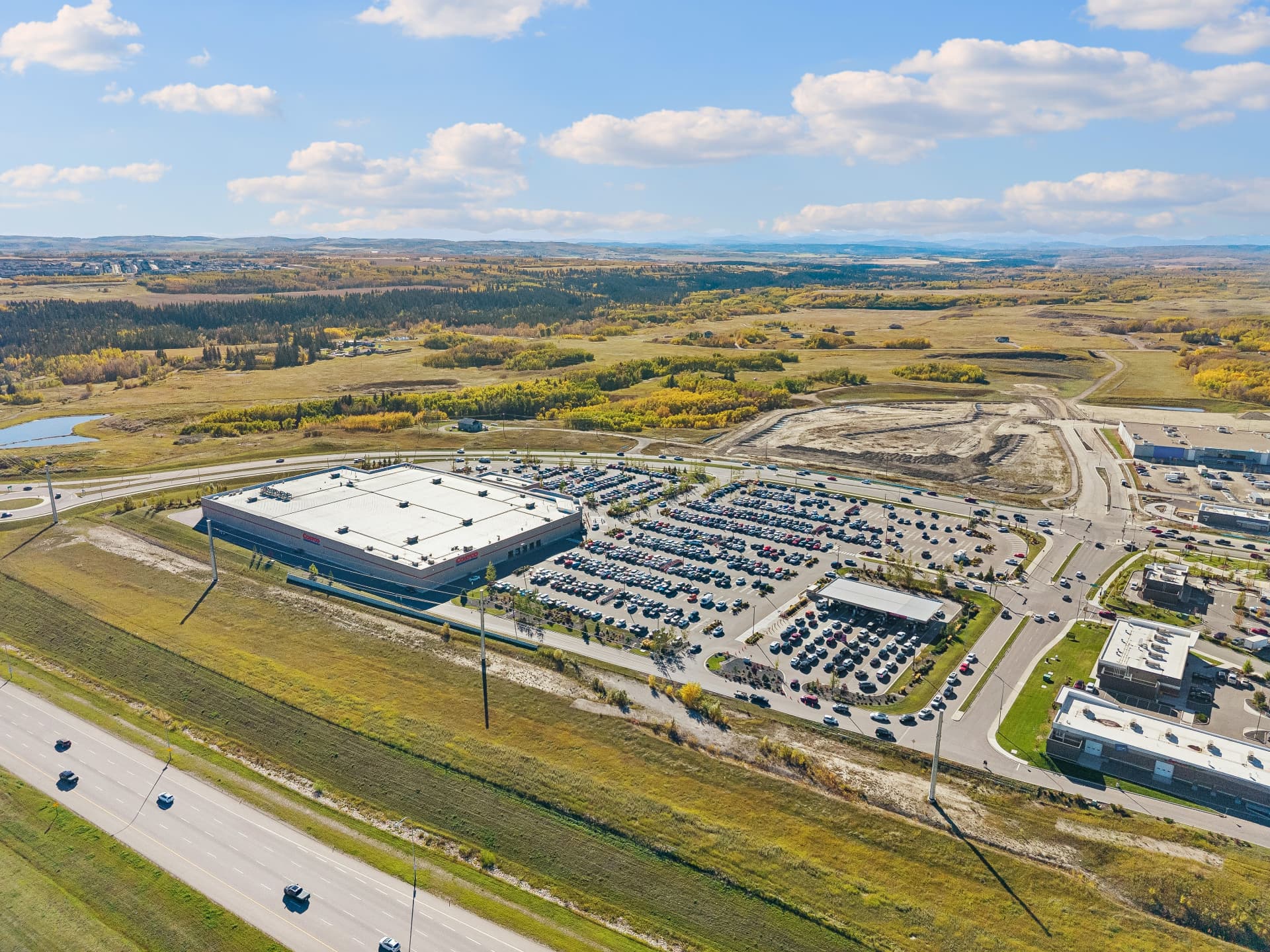 Aerial view — Costco at Buffalo Run